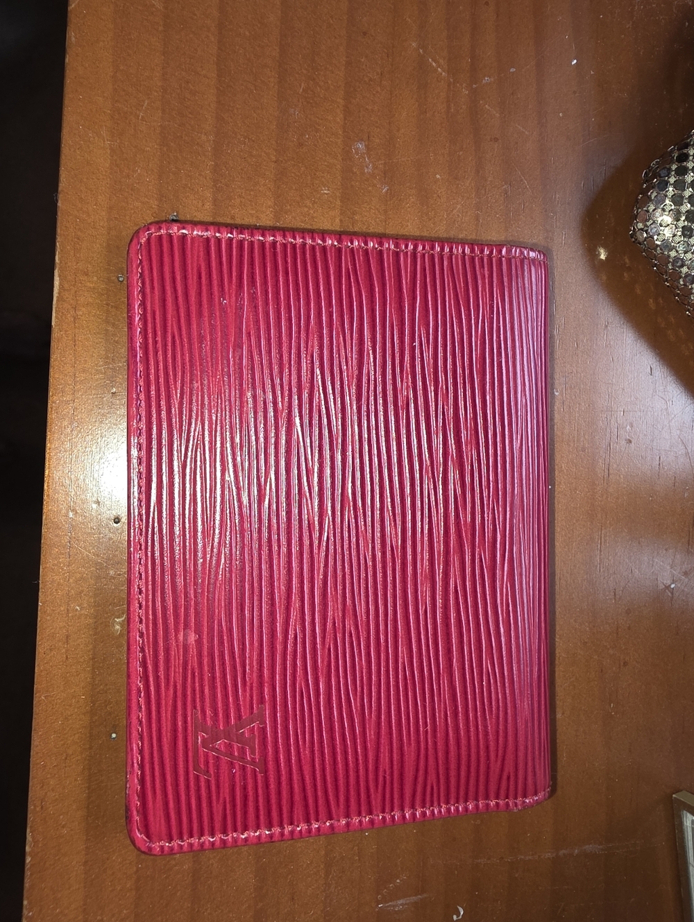 Louis Vuitton Sp0936 Red Epi Leather Card Wallet